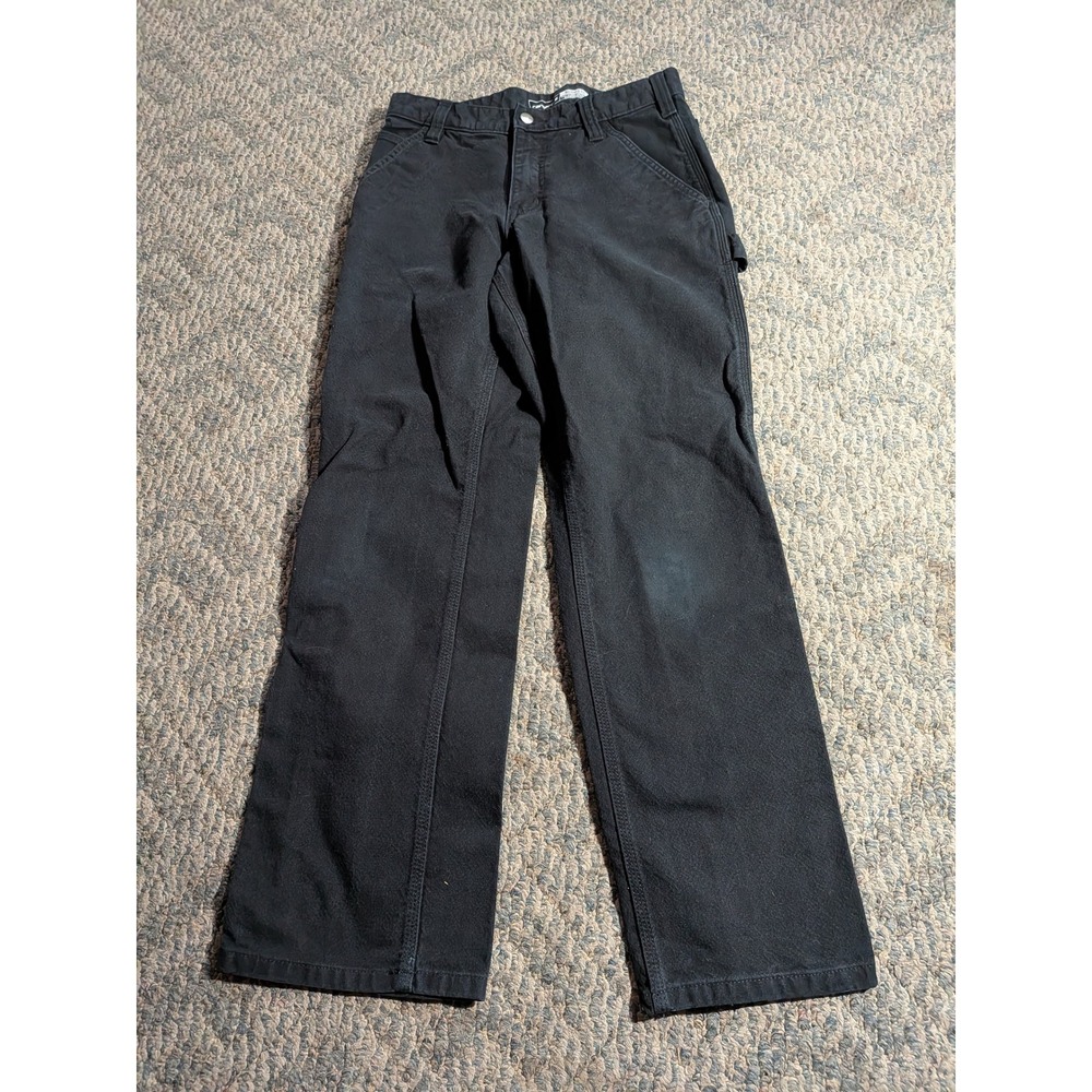 Carhartt Relaxed Fit Carpenter Pants Black Canvas Workwear 30x30
